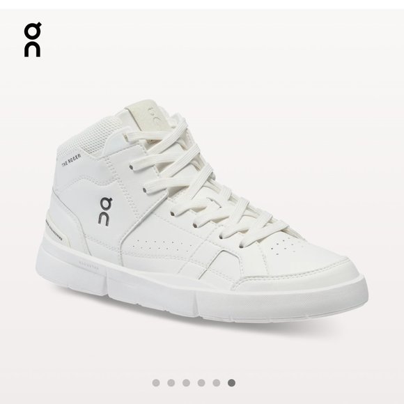 On-Running The Roger Clubhouse Mid, All White, Women Size 9 - Picture 2 of 7
